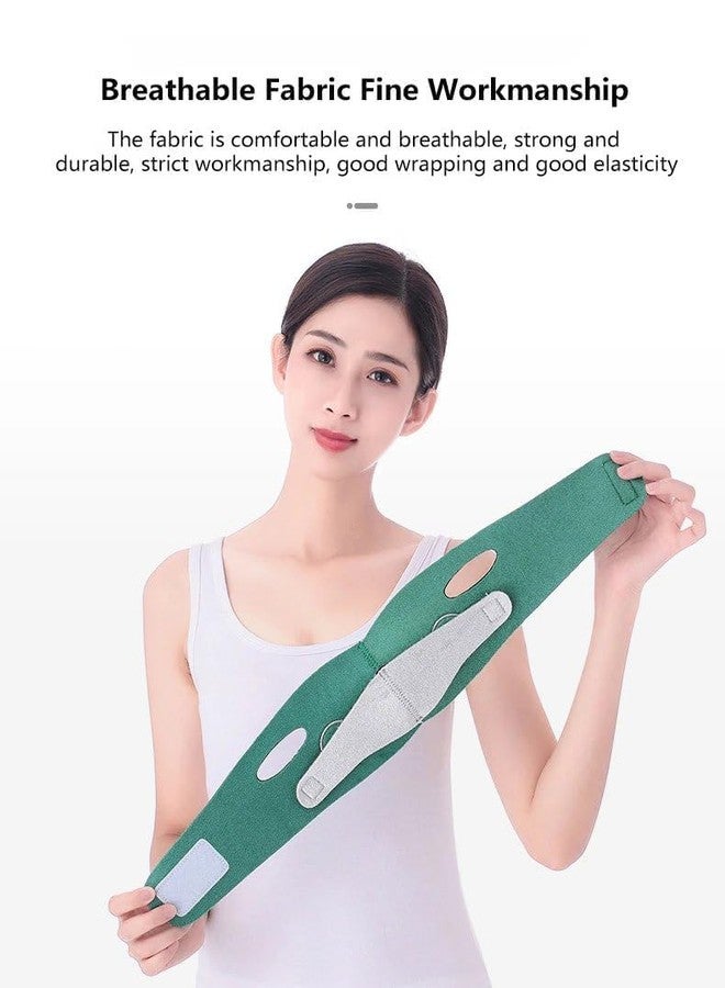 BIRDLINE V-Shape Face Slimming Belt | Double Chin Shaper for Men and Women | Facial Lift Mask for Slimming Cheeks, Anti-Wrinkle Chin Strap, Reusable Nylon Face Slimming Bandage (Multicolor) - Image 5
