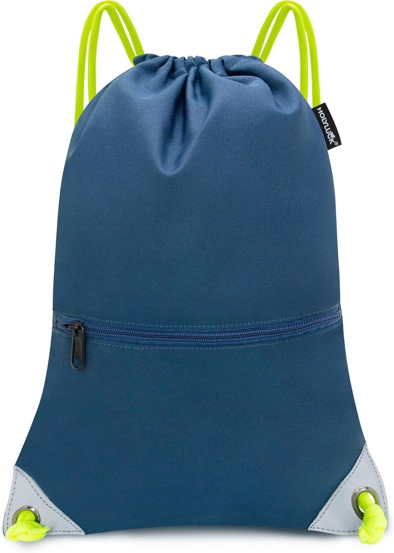 HOLYLUCK Drawstring Backpack Bag Sport Gym Sackpack - Image 1