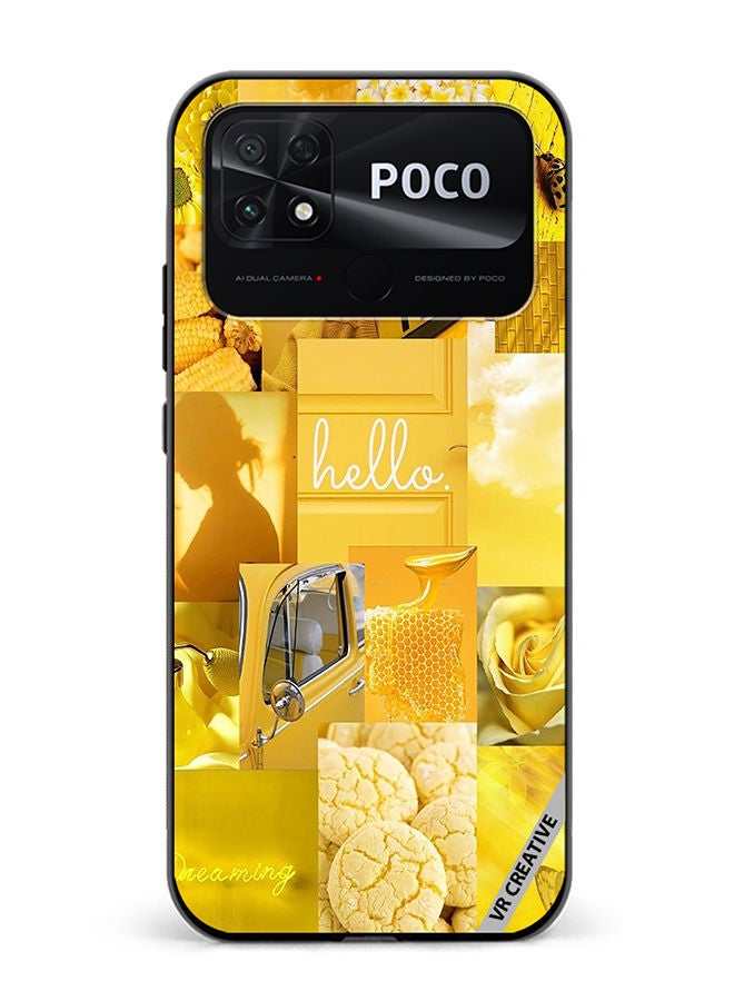 VR CREATIVE Protective Case Cover For Xiaomi Poco C40 Hello Design Multicolour - Image 1