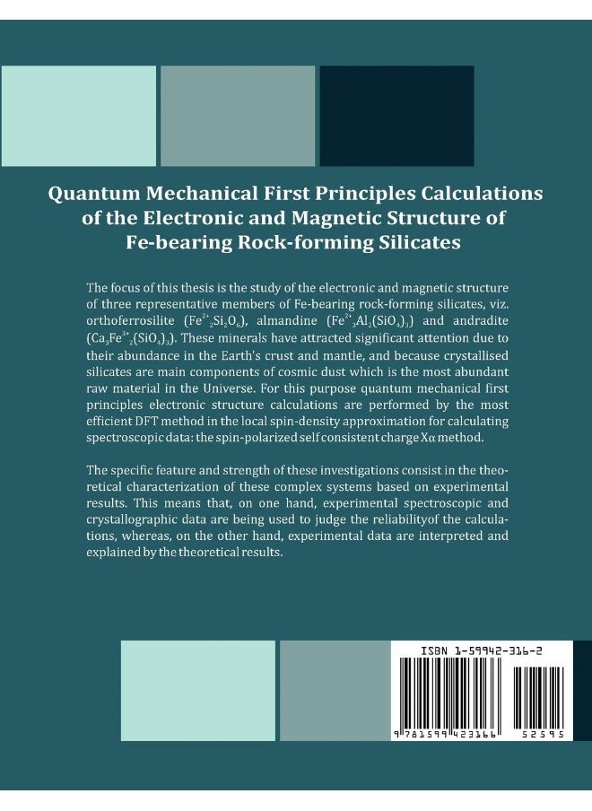 Quantum Mechanical First Principles Calculations of the Electronic and Magnetic Structure of Fe-bearing Rock-forming Silicates  - Image 2