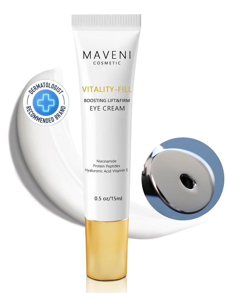 VitalityFill Boosting Eye Cream Natural Anti Aging Under Eye Cream Lift  FirmReduce WrinklesFine Linesand Under Eye BagsDark Circles Under Eye Cream