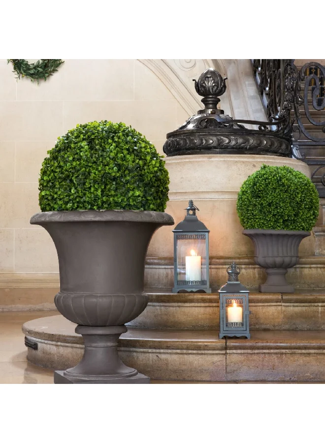 atmosphera Easy Maintenance Realistic Looking Decorative Artificial Boxwood Ball Plant Green 38 cm 110253