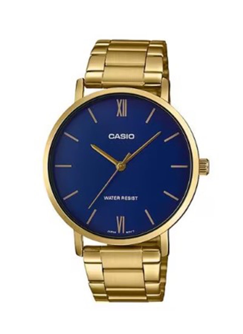 CASIO ساعة يد أنالوج للرجال MTP-VT01G-2BUDF