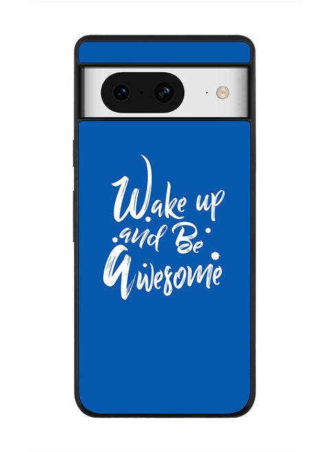 Rugged Black Edge case for Google Pixel 8, Custom Slim fit Flexible Anti Drop Thin Phone Case Cover - Wake up and be awesome