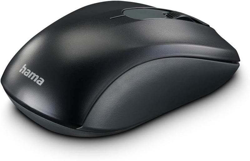 Hama Wireless Mouse 1600 DPI Adjustable - Ergonomic Optical Mouse with USB Receiver for PC, Laptop, Mac - 3 Button with Side Buttons 2.4GHz - Optical Mice for Computer And Notebook - Anthracite Black - Image 5