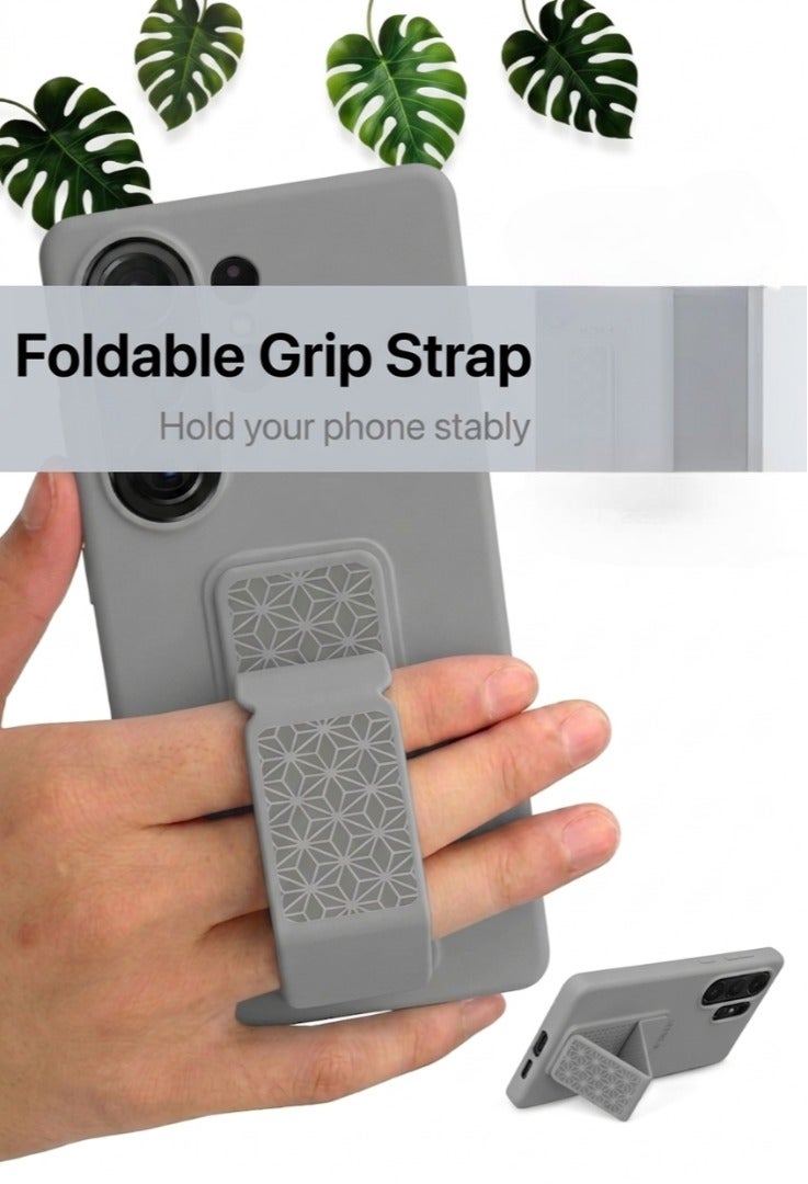 BORTONY Samsung Galaxy S26 Ultra Case Kickstand Silicone Strap Soft Touch Protective Cover For Galaxy S26 Ultra Luxury Anti Scratch Phone Grip Cover for Samsung Galaxy S26 Ultra 5G 6.9-inch - Image 4