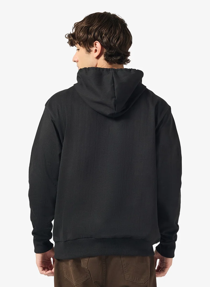 Seventy Five Oversized Zip Through Hoodie