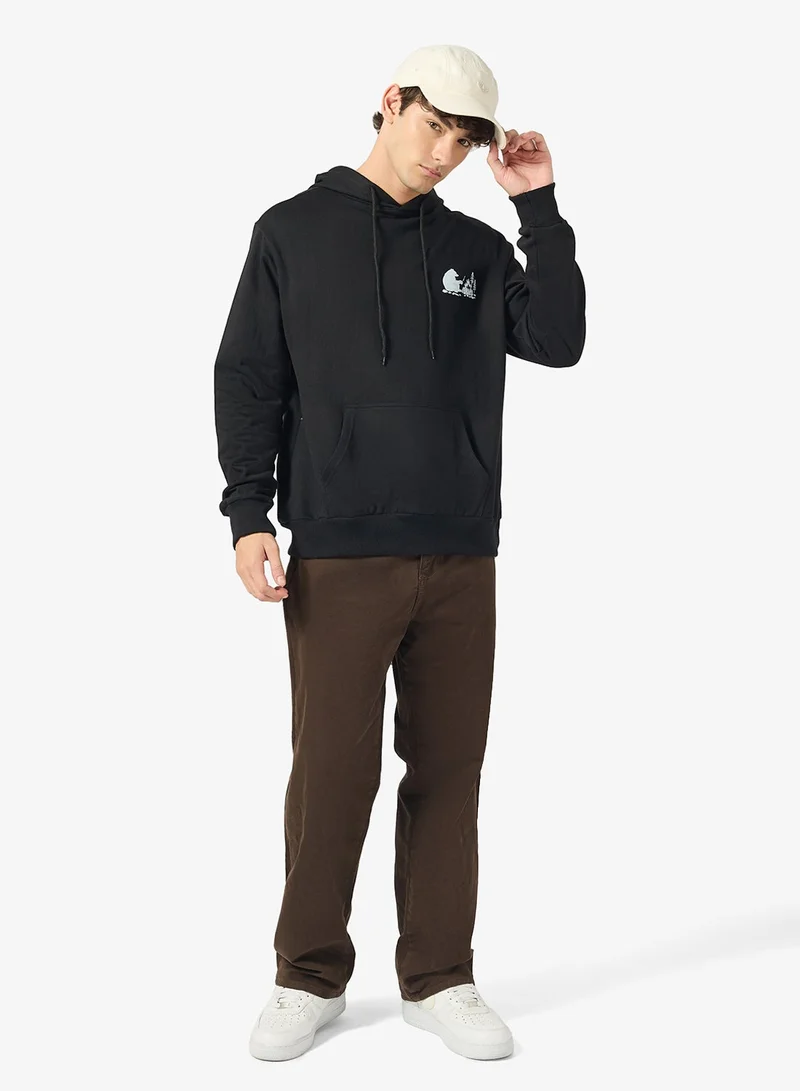 Seventy Five  Graphic Pullover Oversize Hoodie for Men | Best Price UAE