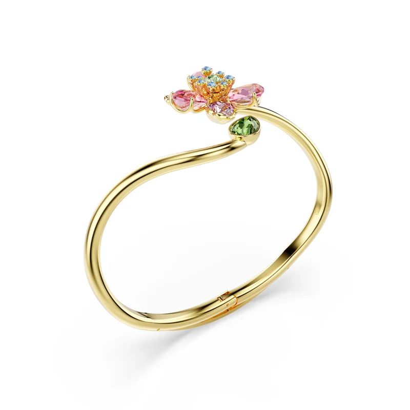 SWAROVSKI Idyia:Bange Open  Floral Detailed Bangle