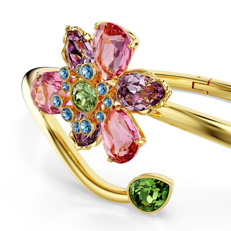 SWAROVSKI Idyia:Bange Open  Floral Detailed Bangle