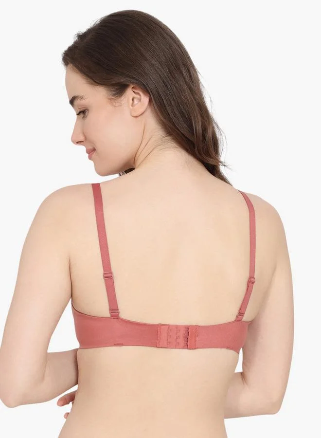 Zivame Zivame Padded Bra with Hook and Eye Closure