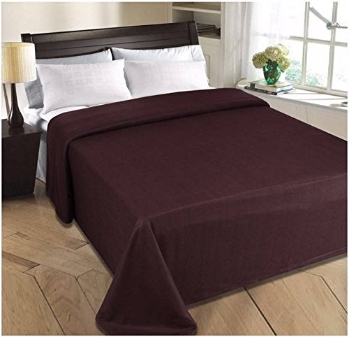 Goyal's ® Polar Fleece AC Double Bed Blanket (Brown) - Image 2