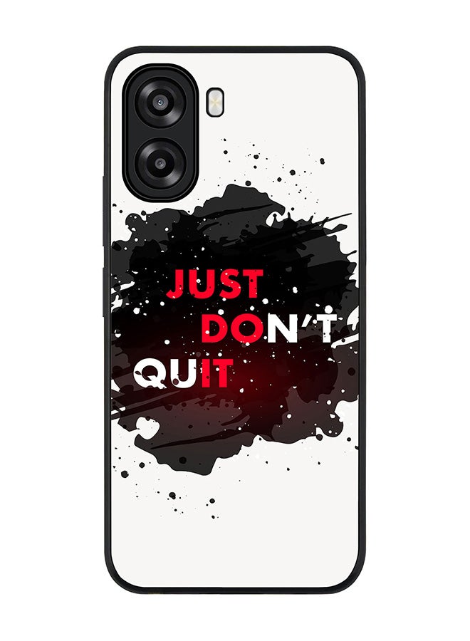 Stylizedd For Oppo A6t 5G / A6t 4G Case,Slim fit Camera Protection, Shockproof Thin Phone cover  - Just don't quit - Image 1