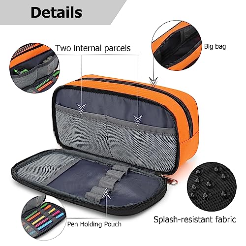 Mountain guest Large Capacity Pencil Case Multi-Slot Pencil Pouch Durable Pencil Box Portable Office Pen Bag with Zipper - Image 4