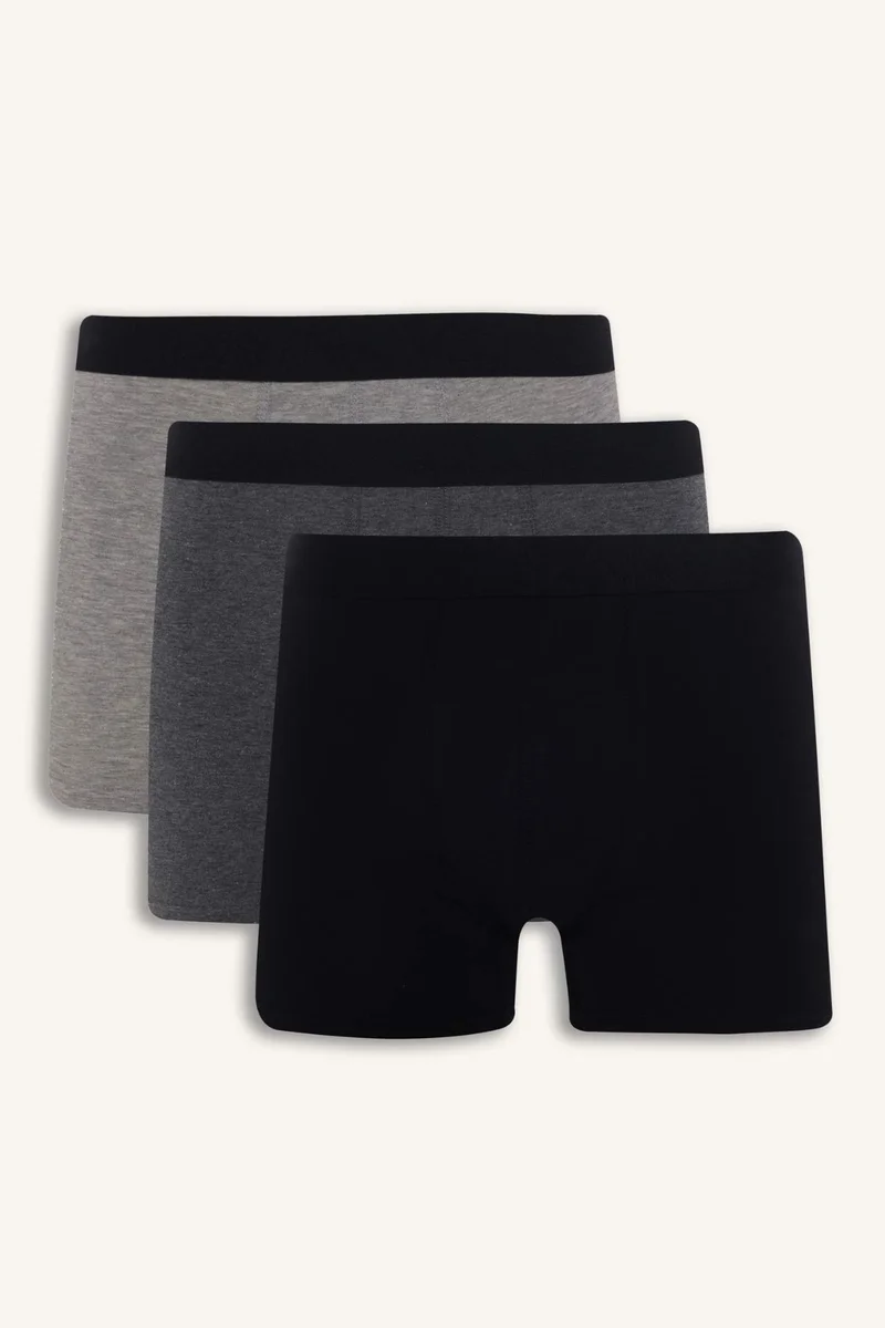 ديفاكتو Regular Fit 3 Piece Boxer Shorts