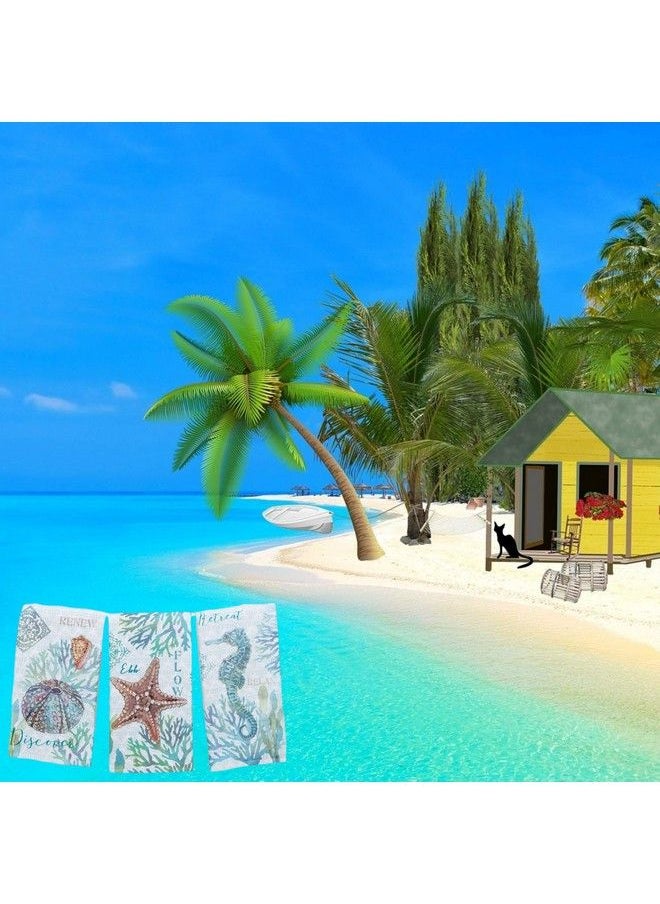 Kay Dee Designs Set Of 3 Beachcomber Dual Purpose Terry Kitchen Towels  - Image 5
