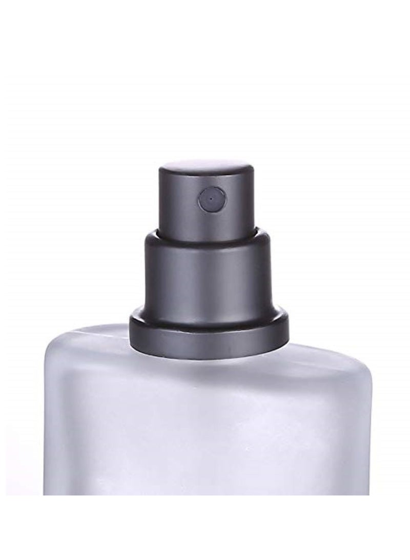 Oasisgalore 2 Pcs 50ml Frosted Glass Fine Mist Atomizers, Square Perfume Spray Bottles, Travel Refillable for Fragrance - Image 5