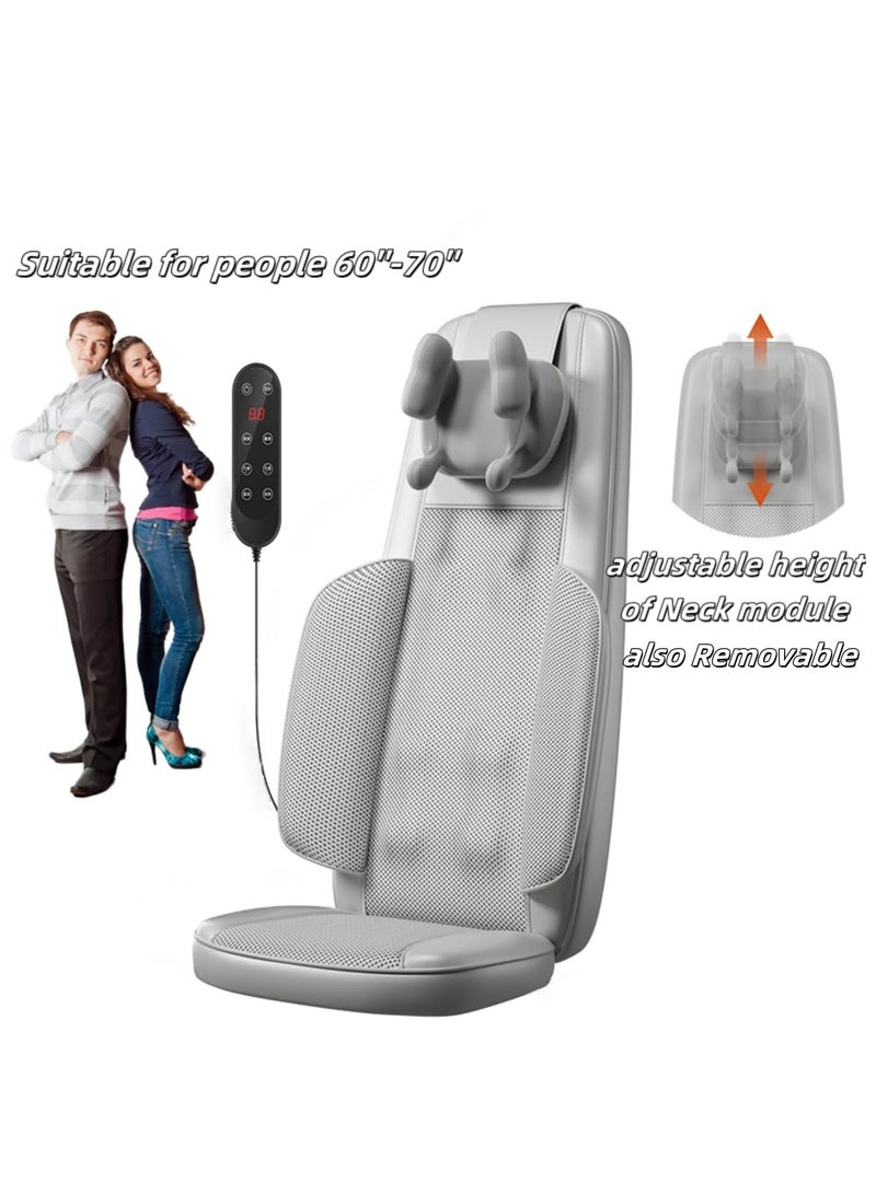 XiuWoo Shiatsu Neck and Back Massager Cushion Ergonomic Stress Relief Deep Tissue Electric Shiatsu Massager with Heat for Neck Back Pain Relief Adjustable Intensity for Office Car Home Use - Image 3
