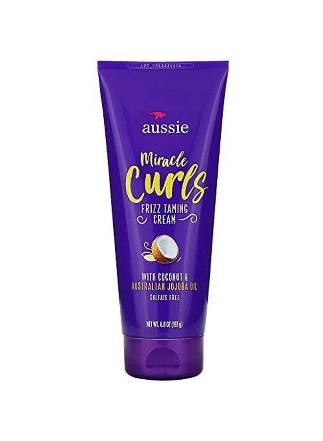 Aussie Miracle Curls Frizz Taming Cream 6.8 Ounce (Coconut & Jojoba Oil) (2 Pack) - Image 3