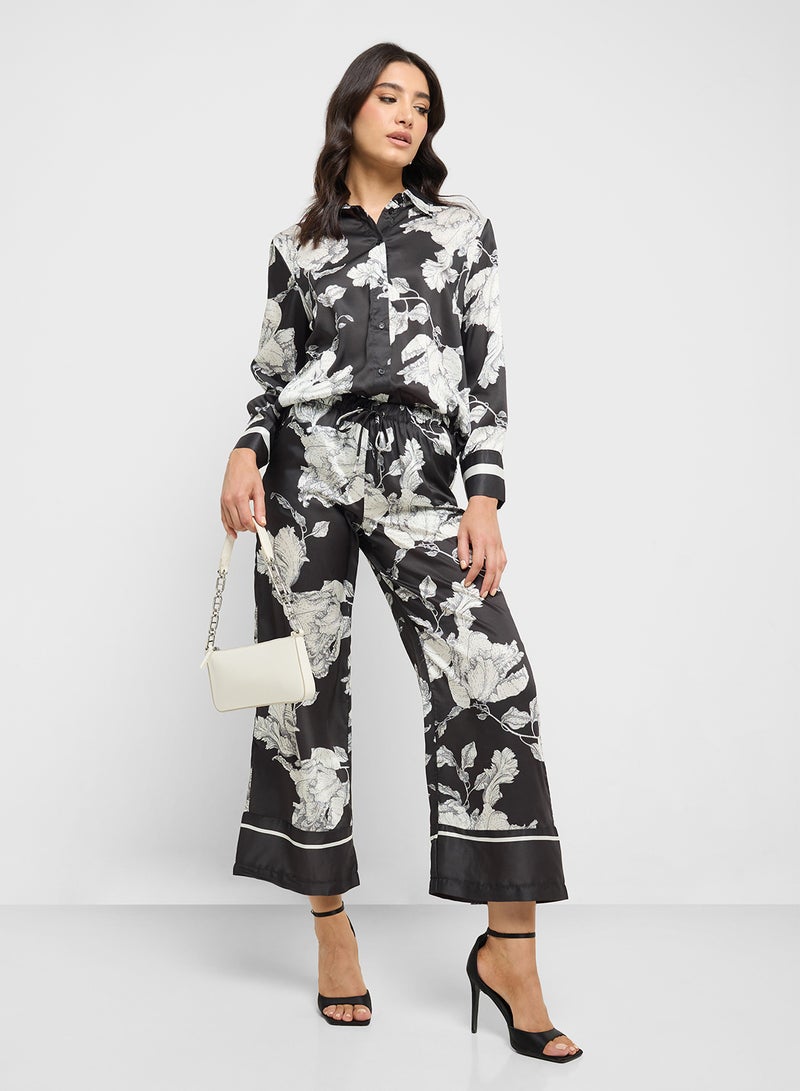 ELLA Monochrome Printed Top & Pant Set  - Image 5