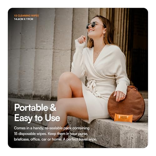 Boot Rescue SandalRescue All-Natural Sandal Cleaning Wipes | Re-sealable Pack of 15 Wipes | Remove Dirt & Oil Footprints from Footbeds & Clean Sandals All Over | Genuine & Vegan Leather, Suede - Image 4