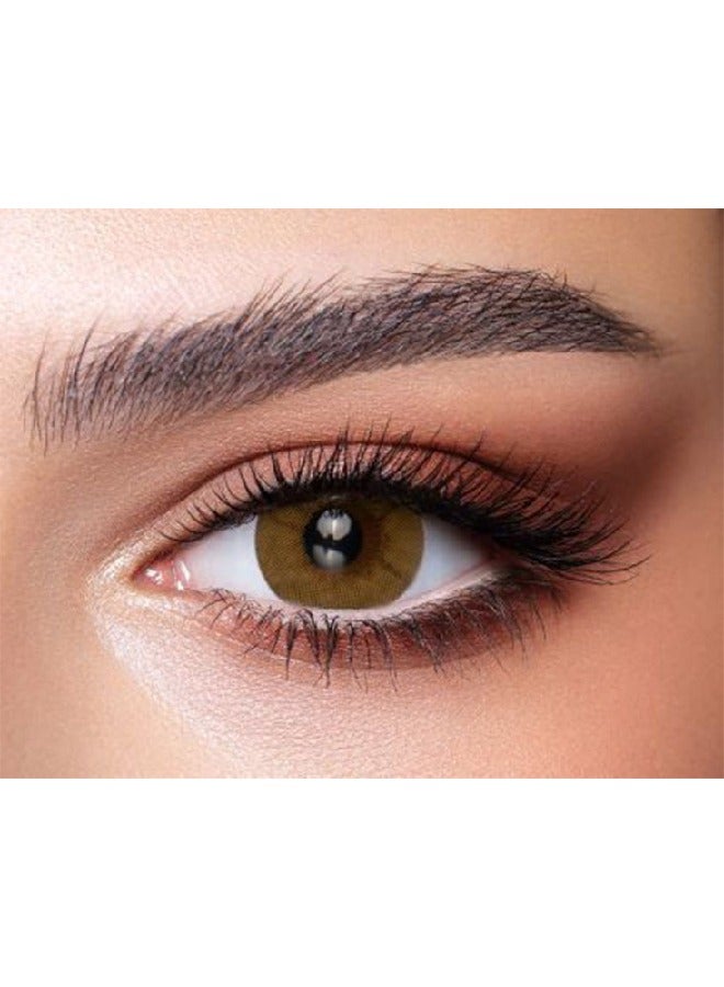 Bella One Day Citrine Crystal Pack Of 10 Daily Disposable Colored Contact Lenses Unisex Cosmetic Contact Lenses - Image 1