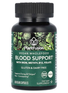 PlantFusion Vegan Wholefood Blood Support 60 Vegan Capsules 