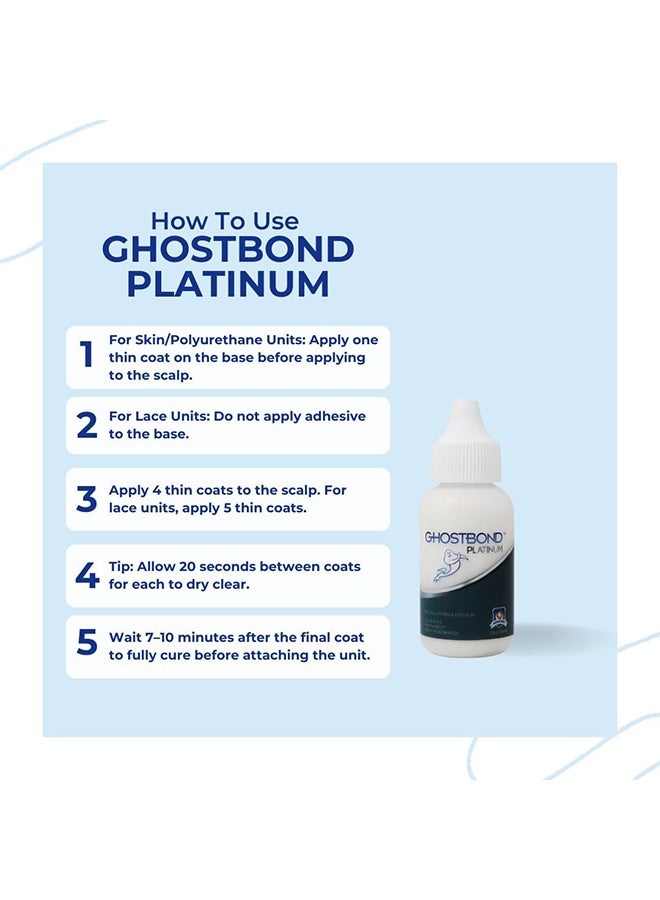 Ghost Bond Hair Replacement Adhesive 38ml - Platinum Lace Wig Adhesive Glue - Invisible Wig Bonding Glue ﻿ - Image 2