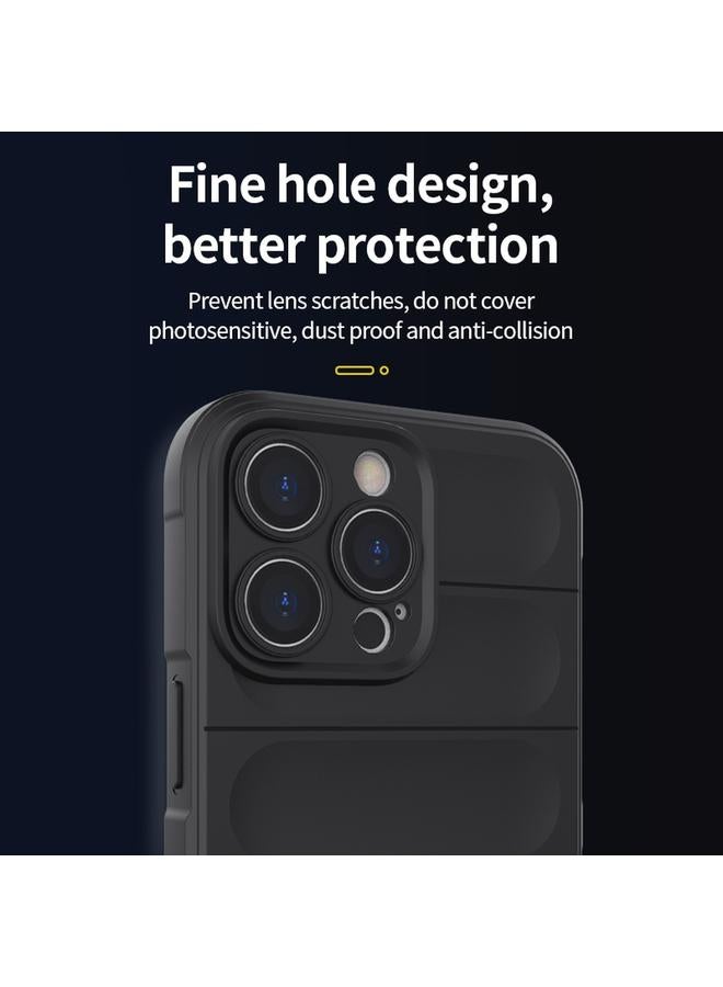 اس-توب جراب لهاتف iPhone 14 Pro مصنوع من مادة TPU السحرية + جراب من الفلانيل - Image 4