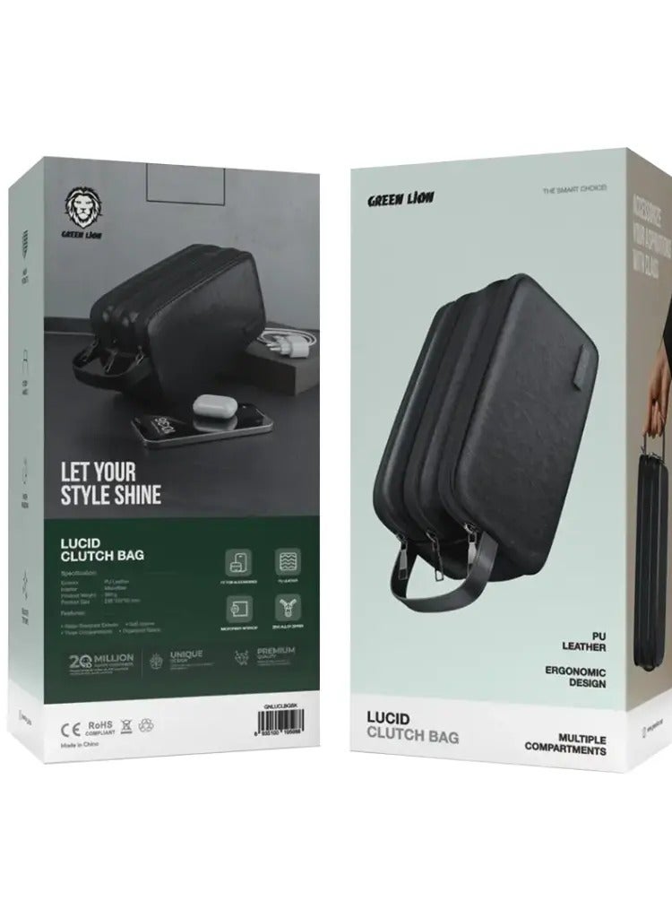 Green Lion Lucide Clutch Bag - Image 2