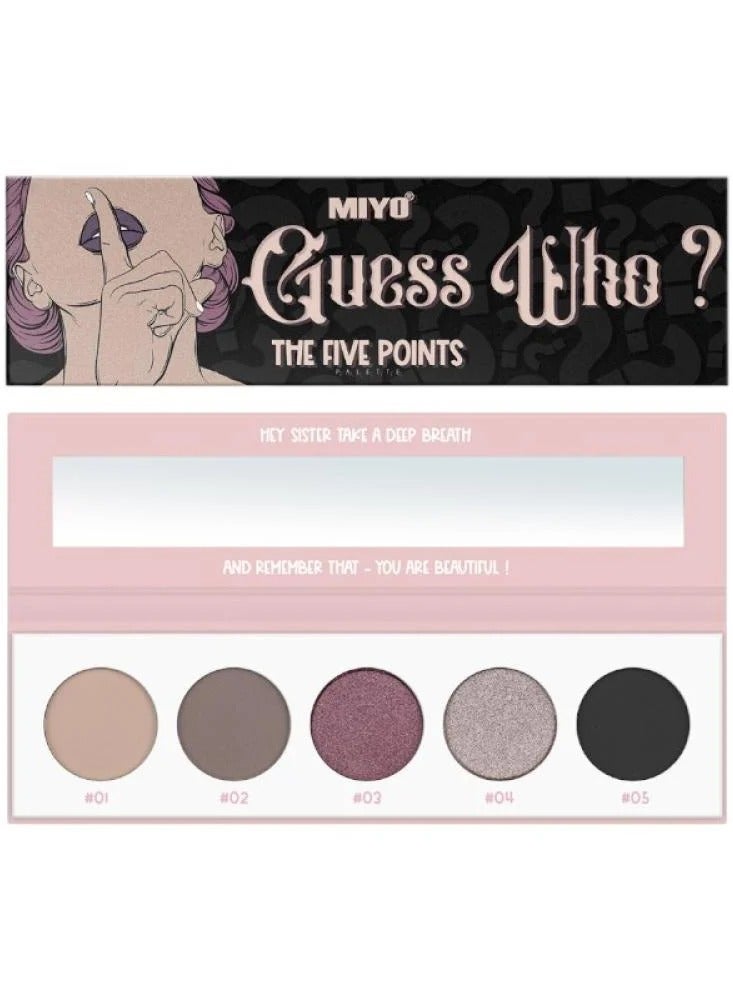 باليت ظلال العيون فايف بوينتس من ميو   Guess Who? | 21
