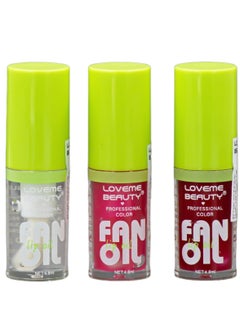 LOVEME BEAUTY 3PCS PROFESSIONAL COLORFAN OIL 