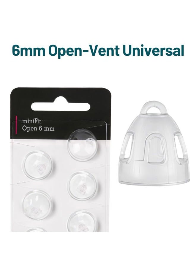 Inspack Hearing Aid Domes for Oticon Replacements, (20Pcs/2Packs）Minifit 6mm Open Vent，Aids Tips Supplies Small, Universal Parts Accessories for Phillips/Resound, Soft Silicone Domes for Clear Natural Sound - Image 2