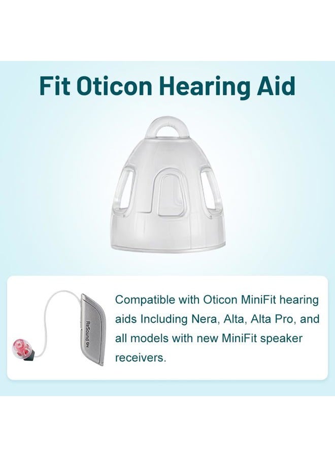 Inspack Hearing Aid Domes for Oticon Replacements, (20Pcs/2Packs）Minifit 6mm Open Vent，Aids Tips Supplies Small, Universal Parts Accessories for Phillips/Resound, Soft Silicone Domes for Clear Natural Sound - Image 4