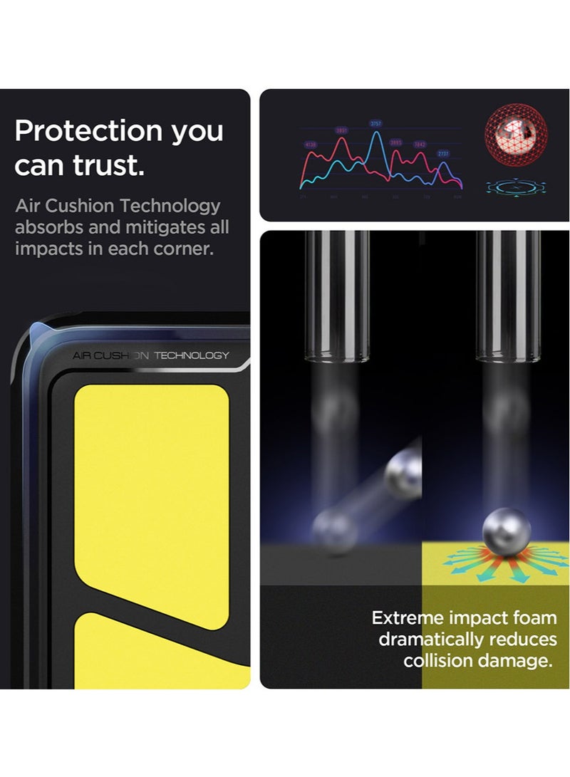 Spigen Tough Armor Protective Case Cover With Extreme Impact Foam For Samsung Galaxy A72 - Black - Image 2