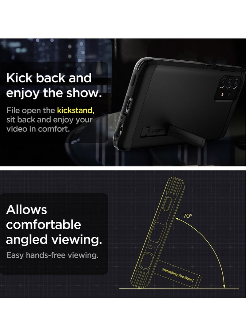 Spigen Tough Armor Protective Case Cover With Extreme Impact Foam For Samsung Galaxy A72 - Black - Image 3