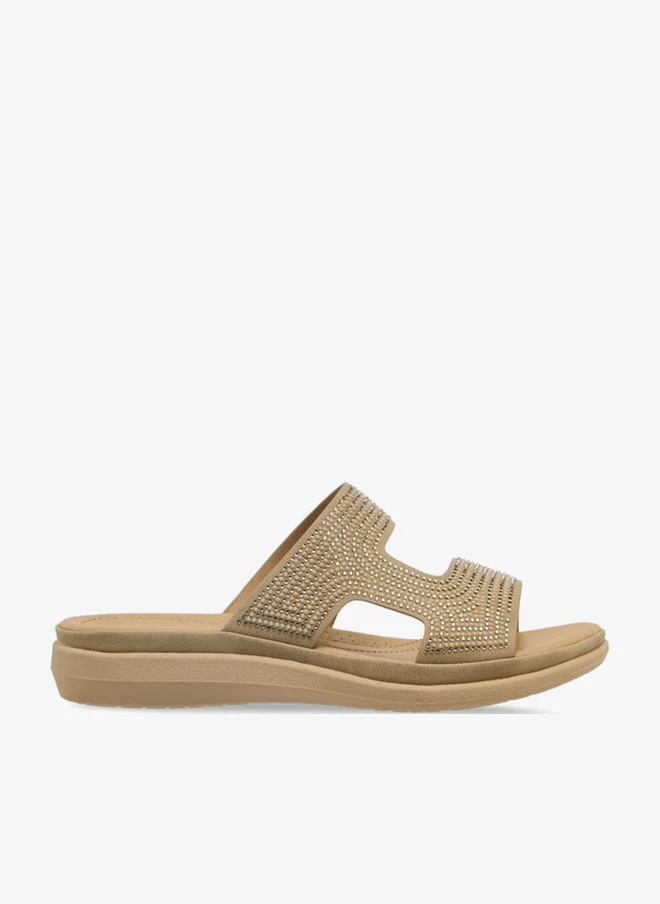 Le Confort Embellished Slip-On Comfort Slide Sandals Ramadan Collection
