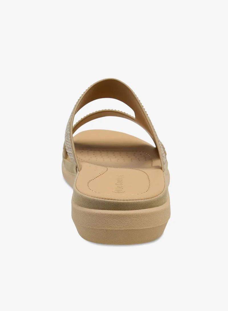 Le Confort  Embellished Slip-On Comfort Slide Sandals Ramadan Collection for Women | Best Price UAE
