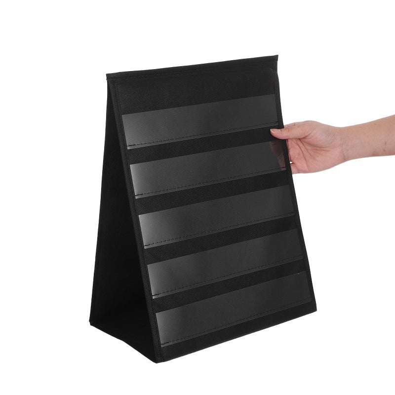 Desktop Tabletop Pocket Chart: Folding Double Side Pocket Chart Portable Standing for Kindergarten, Classroom or Home School 43x33cm - Image 3