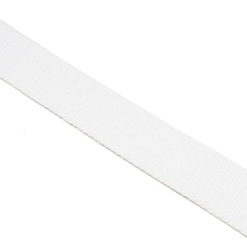 BC Belts Canvas Web Belt Double D-Ring Buckle 1.5" Wide with Metal Tip Solid Color (White M) - Image 3