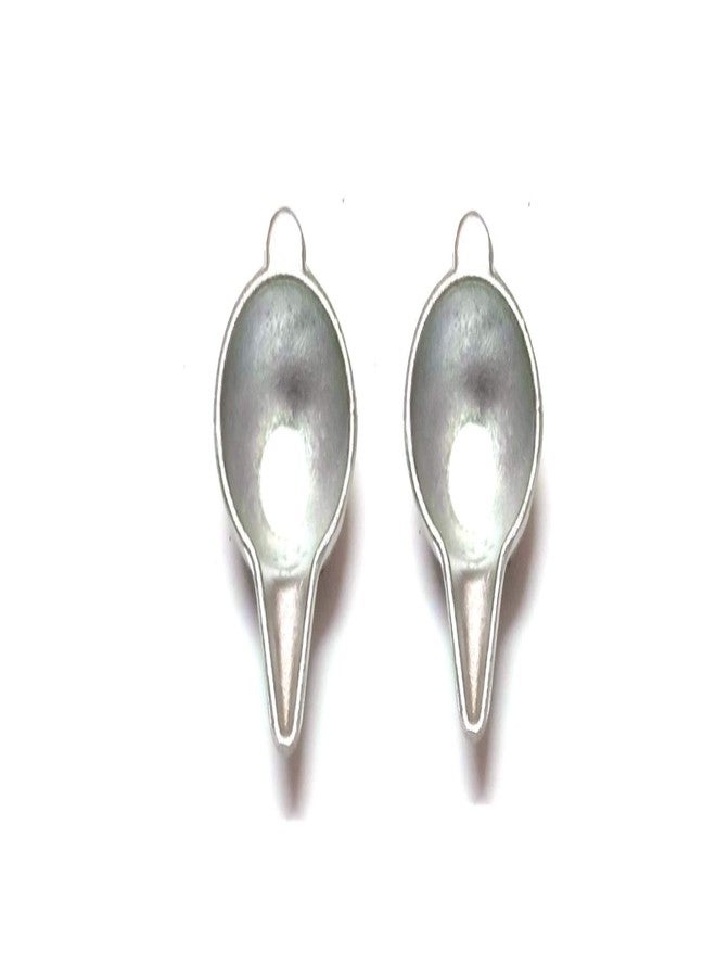 Zaina Aluminium Paladai/Bondla for Born Babies to Feed, Silver (Pack of 2)