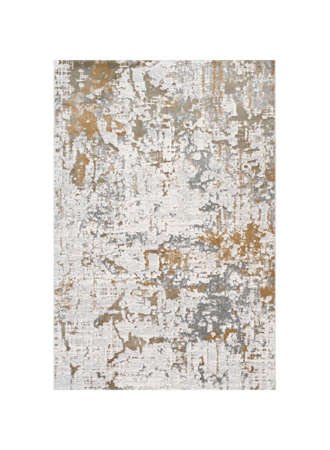 DANUBE HOME Amber Modern Distressed Rug | Washable Modern Rugs Style | Polypropylene + Polyester Area Rug Floor Covering | Indoor Carpet For Living Room Dining Bedroom 160X230cm-Multi Color - Image 4