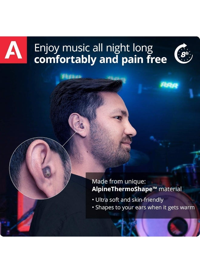 Alpine Musicsafe Pro Ear Plugs - Reusable Earplugs - Clear - Image 5