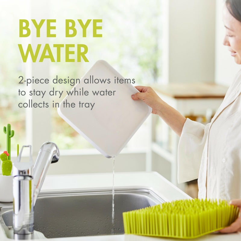 Boon Grass Countertop Drying Rack, Green - Image 4