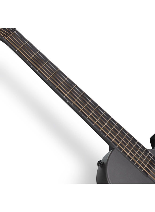 Enya NOVA Go SP1 جيتار كهربائي صوتي من ألياف الكربون مع Smart AcousticPlus 35 بوصة للسفر Acustica Guitarra مجموعة أدوات للمبتدئين من حقيبة الحفلة، والحزام، والأوتار، وكابل الشحن، وكابل الأدوات (أسود) - Image 4