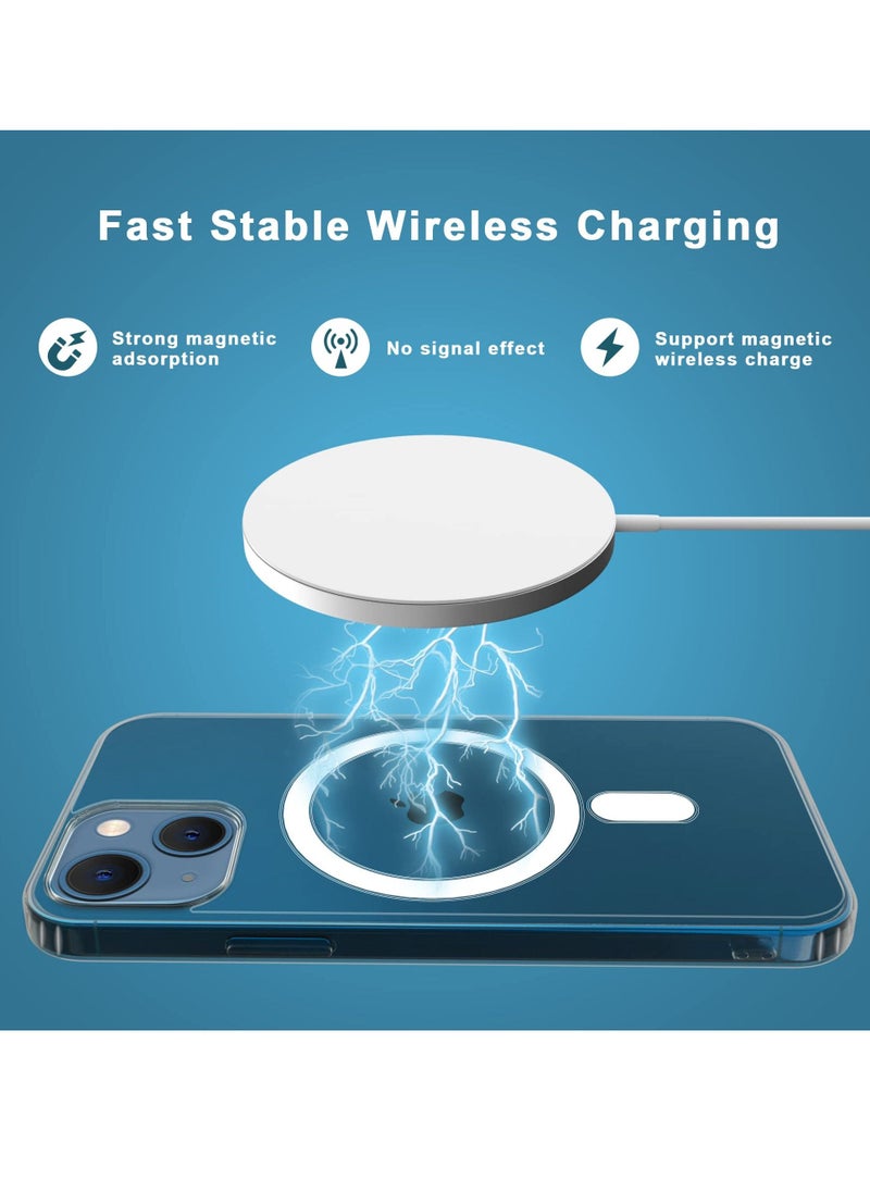BORTONY - Protective Case Cover (iPhone 14 Plus) Compatible with Magsafe Charging & Accessories Hard Back Clear Case Cover for Apple iPhone 14 Plus 6.7 inch 2022 - Image 1