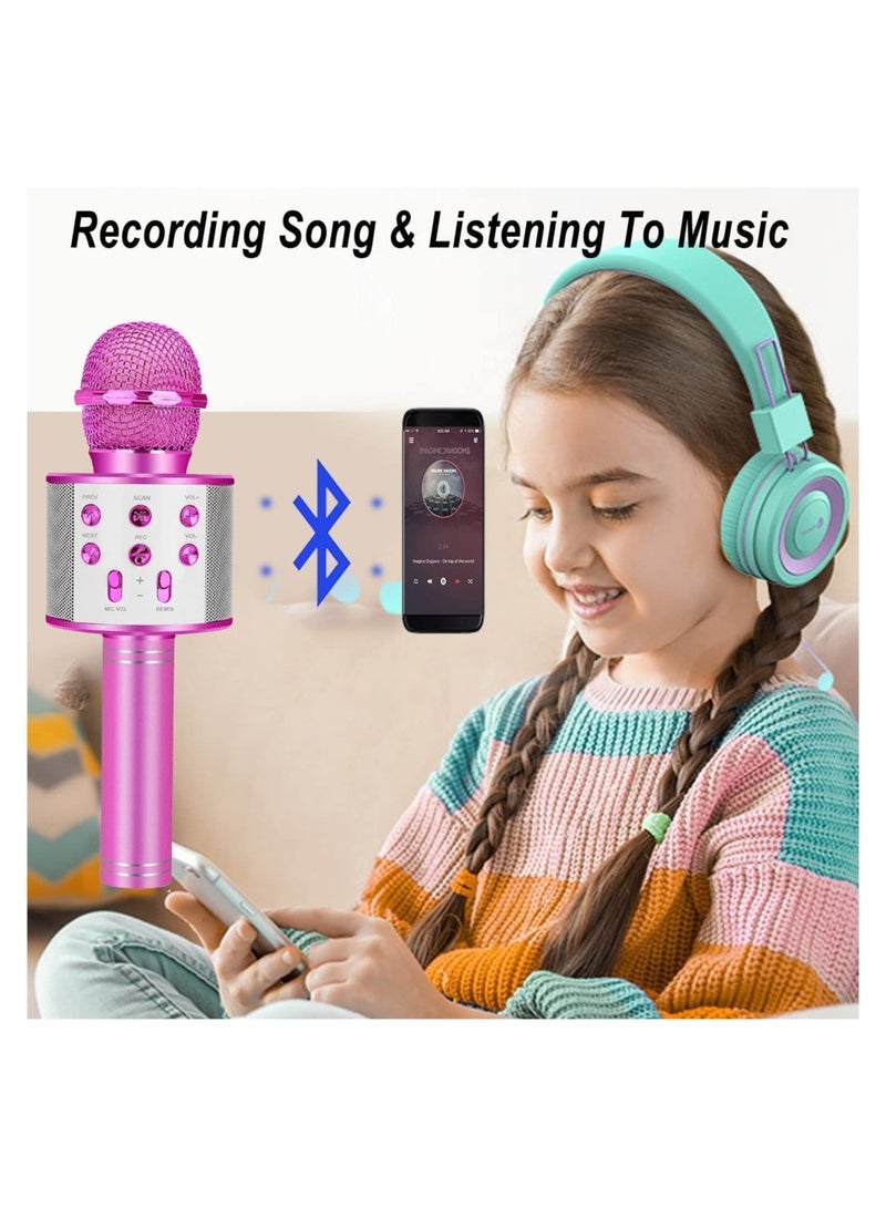 Toys for 3 16 Years Old Girls Gifts,Karaoke Microphone for Kids Age 4 12,Best Fun Birthday Gifts for 5 6 7 8 9 10 11 Years Teens Girl Boys, Purple - Image 4