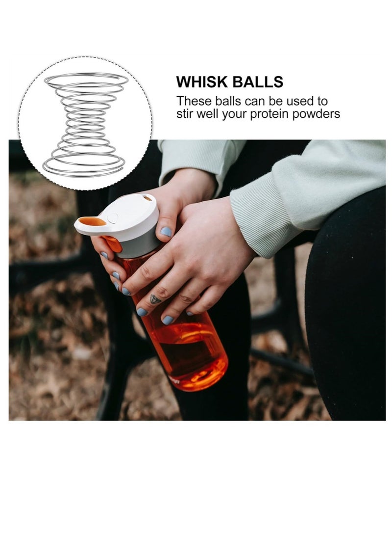 KASTWAVE - Smoothie Blender 10Pack Stainless Steel Shaker Balls Formula Mixers Whisk Ball Protein Mixing Ball Replacement Shaker Bottle Balls for Drinking Bottle Cup Silver - Image 1