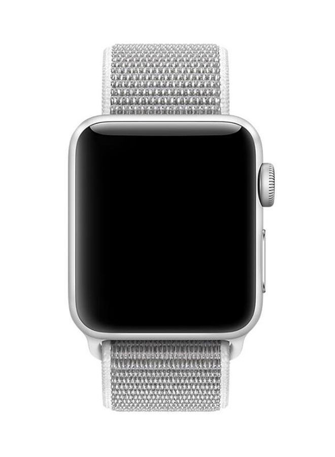 حزام بديل لساعة Apple Watch Series 5/6/7 42/44/45 ملم صدف - Image 1