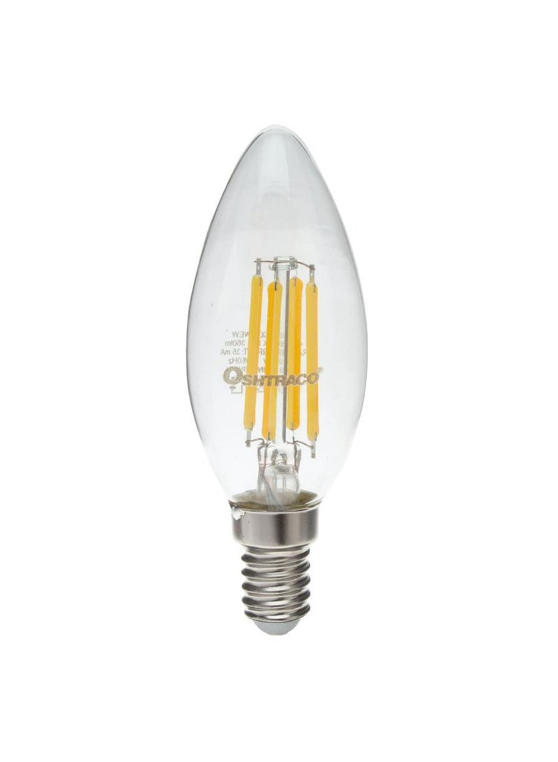 OSHTRACO مصباح LED أوشتراكو لايت ميكر E 14 خيوط 4 واط أبيض دافئ